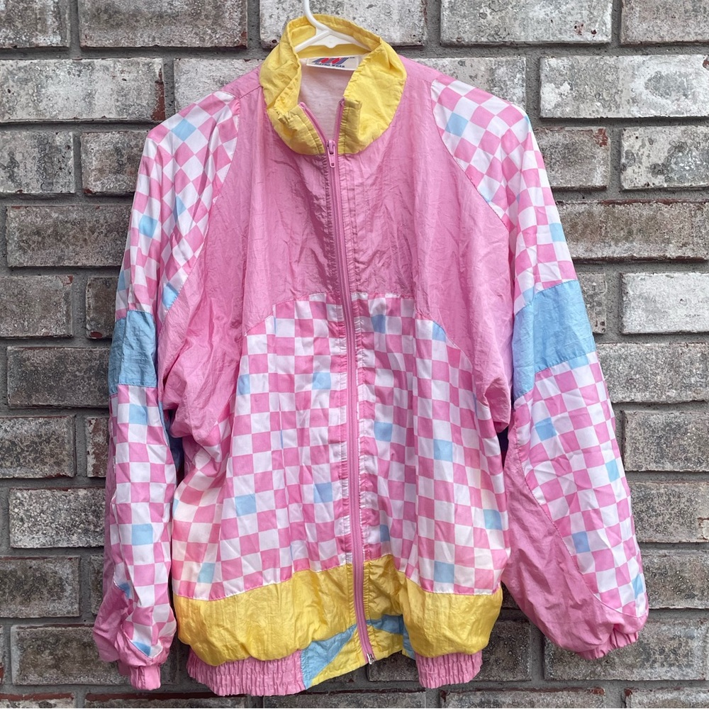 Metro Wear Vintage Pink Windbreaker Jacket